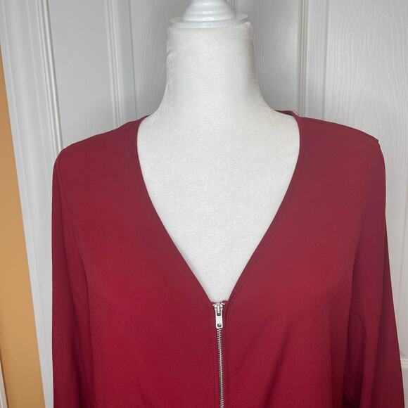 Apt 9 Blouse Red Medium - Picture 5 of 9